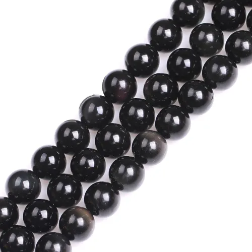 Vista 164 de GEM-Inside - 95 cuentas AA color morado oscuro de amatista de 15 pulgadas por hebra con agujero, piedras preciosas naturales y cuentas de cristal