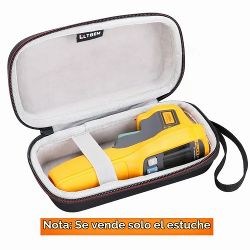 Vista 4 de LTGEM, estuche para termómetro infrarrojo Fluke 62 MAX o Fluke 59 Max+, color negro