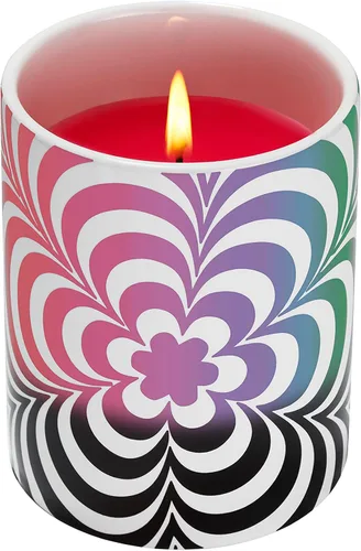 Vista 7 de Glo Zone Vela perfumada de cerámica que cambia de color lento, 12 oz - Vibin' Green