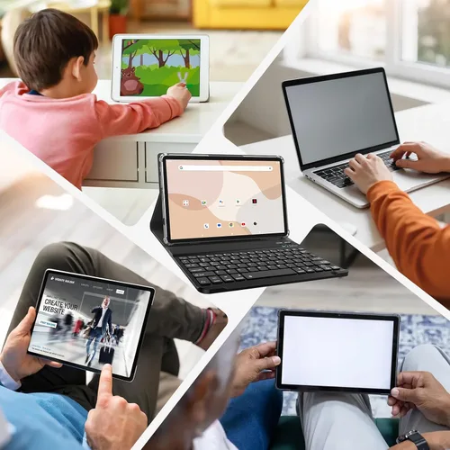 Vista 8 de Tableta Android de 12 pulgadas, tableta Android 15 con pantalla 2K, MTK G99 Octa-Core, expansión de 16 GB 256 GB 1 TB, WiFi 2.4/5G, cámara de 21 MP