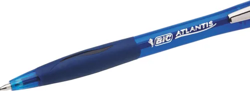 Vista 4 de Pluma de bola BIC, punta mediana de 1.0 mm, azul Retráctil Atlantis Original 2