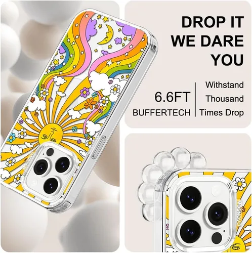 Vista 5 de MOSNOVO - Funda diseñada para iPhone 13 Pro, compatible con MagSafe, Buffertech, para impactos de caída de 6.6 pies, protector de TPU, carcasa