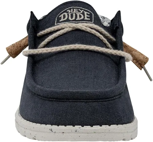 Vista 6 de Hey Dude Wally Linen para hombre Mocasines para hombre Zapatos sin cordones para hombre Cómodos y ligeros