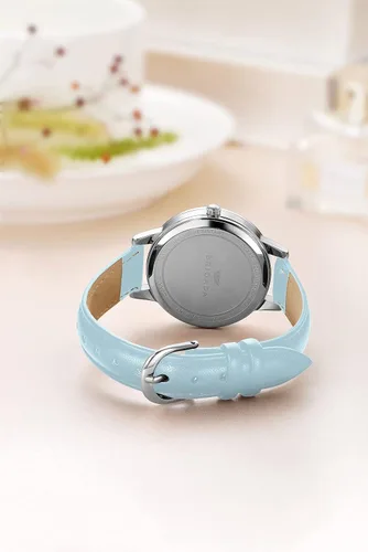 Vista 5 de BRIGADA - Reloj de mujer elegante reloj para mujer correa de cuero reloj de chicas para mujer impermeable