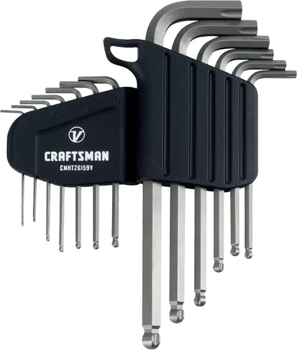Vista 13 de CRAFTSMAN V-SERIES - Juego Allen de llaves hexagonales, SAE, 9 piezas (CMHT26162V)