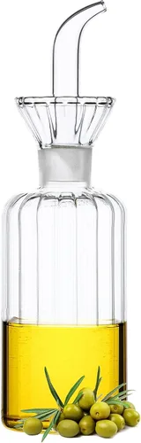 Vista 7 de Botella dispensadora de aceite de vidrio de 5 onzas, sin embudo necesario decantador de cruet