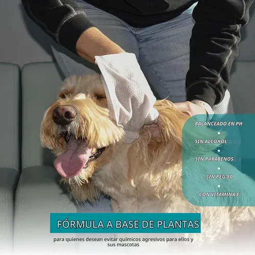 Vista 6 de Wahl Refresh - Manopla de limpieza para perros, toallitas para perros, coco y lima, 24