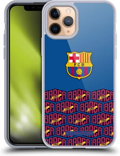 Vista 50 de Head Case Designs Funda de gel con licencia oficial del FC Barcelona con logotipo y patrón de Forca Barca [protección de grado militar] compatible