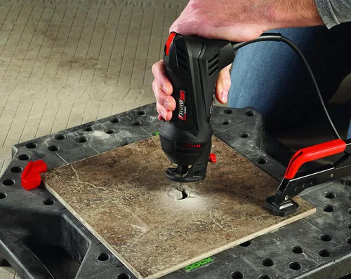 Vista 8 de Rotozip ss355 – 10 5,5 Amp alta velocidad espiral sistema de sierra con 2 accesorios