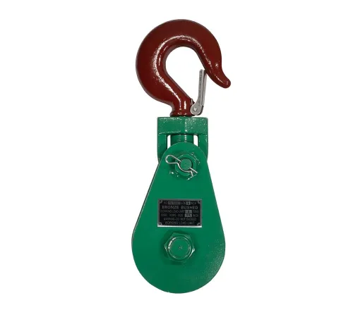 Vista 23 de Mytee Products Bloque de arrebate con gancho WLL 2 Toneladas Polea de 3"' + ' Cable de alambre de 3/8" Pulley para rescate con enrollamiento
