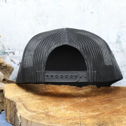Vista 5 de WHISKEY BENT HAT CO. Sombreros ajustables Cheyenne Snapback Negro