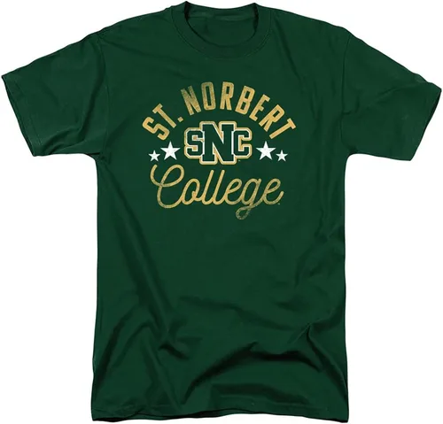 Vista 127 de Collegiate Distressed Mascot Unisex Adult T Shirt Collection 3 Universidad de Adelphi