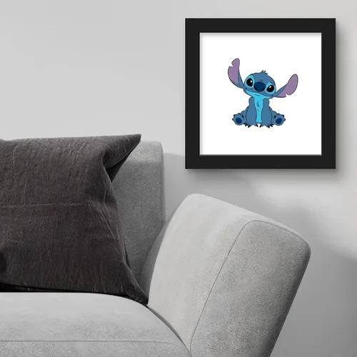 Vista 4 de Trends International Gallery Pops Disney Lilo & Stitch - Póster de pared con puntada, 12.00 x 12.00 pulgadas, versión de marco negro