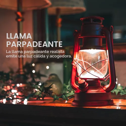 Vista 4 de NEBO Linterna roja vieja, luz LED de 100 lúmenes, rojo rústico