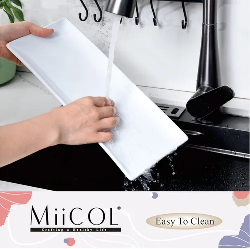 Vista 15 de Miicol Juego de 3 platos de porcelana para servir, bandejas grandes de 14