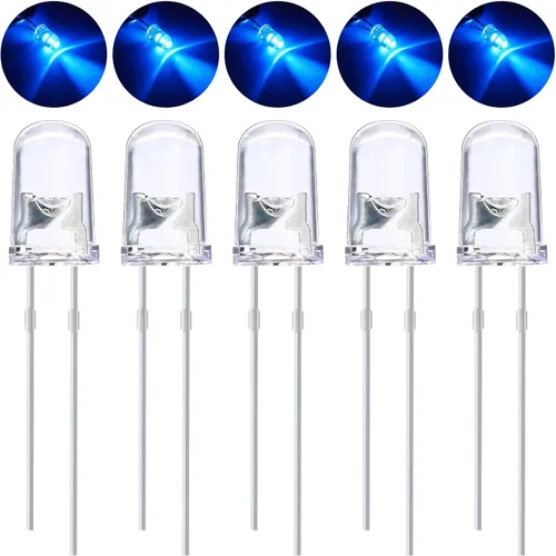 Vista 16 de EBOOT Kit surtido de 100 bombillas LED transparentes, diodos de emisión de luz, 0.2 pulgadas (5 colores)