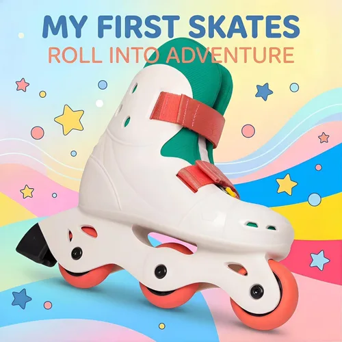 Vista 7 de SKT HP Patines en línea ajustables para niños de 3 a 8 años, patines ultraligeros para principiantes para niños y niñas, patines en línea pintables