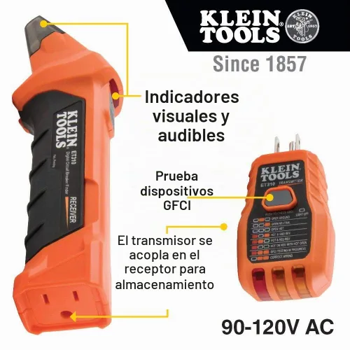 Vista 6 de Klein Tools Kit de herramientas de medidor de abrazadera digital + buscador de disyuntores