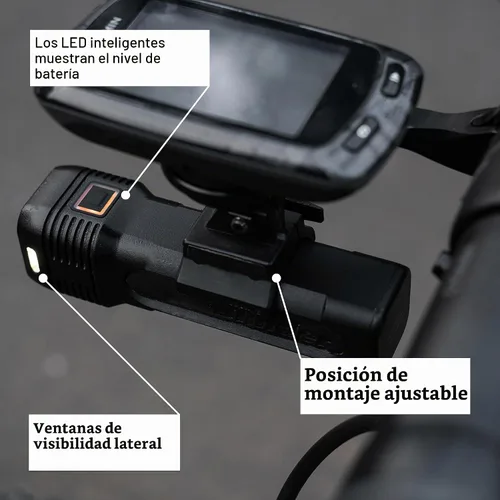 Vista 6 de Knog Blinder 1300 - Luz delantera recargable USB C de 1300 lúmenes