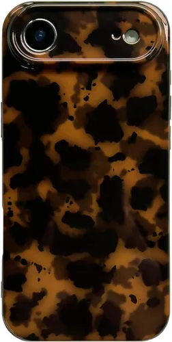 Vista 14 de Funda Compatible con iPhone 11, Caparazón de Tortuga Marrón Ámbar con Estampado de Leopardo Cubierta Retro Chic Elegante Clásica Linda Protectora