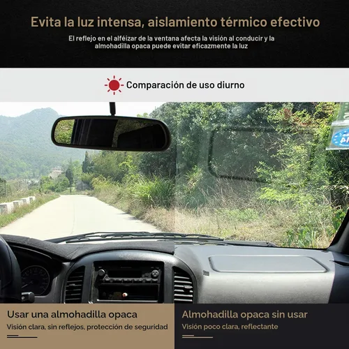 Vista 5 de SPEEDWOW Alfombrilla Cubierta Tapete para Tablero de Instrumentos Compatible con Chevrolet Silverado Avalanche Tahoe Suburban GMC Pickup Yukon Negro