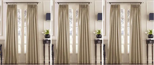 Vista 9 de Curtainworks Cortina Marquee de Seda Sintética con Pliegues Pinzados, 1 Panel, 30 por 84 pulgadas, Bronce