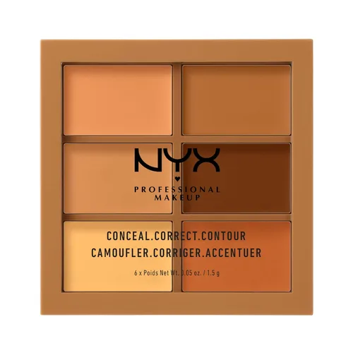 Vista 11 de NYX PROFESSIONAL MAKEUP Paleta de sombras, ocultar, corregir – Luz
