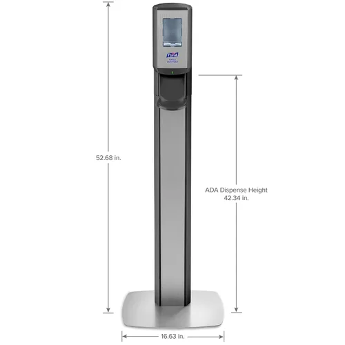 Vista 6 de PURELL MESSENGER 7518-DS-SLV - Soporte de suelo con dispensador automático CS8, grafito (paquete de 1)