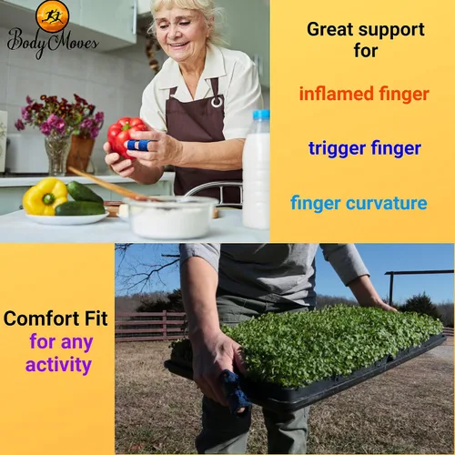 Vista 2 de BodyMoves - Férulas para dedos fracturados o para la rehabilitación posquirúrgicas y protectores para aliviar síntomas de artritis y dedos