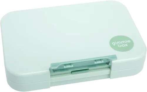 Vista 3 de gimmiebox lonchera para niños a prueba de fugas contenedor bento caja gimmieone (verde)