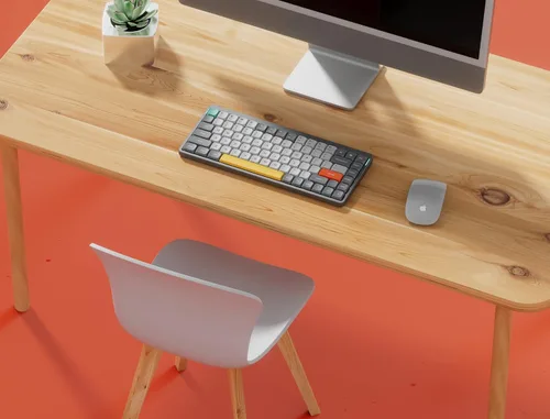 Vista 3 de nuphy Air75 Mechanical Keyboard 75 Low Profile Wireless Keyboard Supports Bluetooth 50 24G and Wired Connection Compatible with Windows and Mac