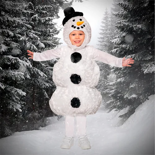 Vista 5 de UNDERWRAPS Disfraz de bebé de muñeco de nieve - Disfraz de Halloween para bebé de muñeco de nieve