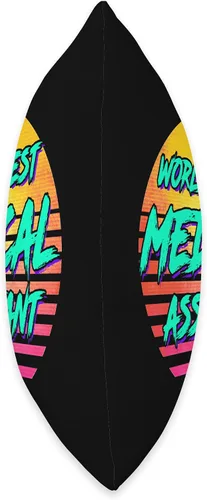 Vista 2 de Funny Medical Assistant Nursing Apparel Funny Worlds Best Medical Assistant Retro 1980s CMA - Almohada de tiro CMA, 16 x 16 pulgadas, multicolor