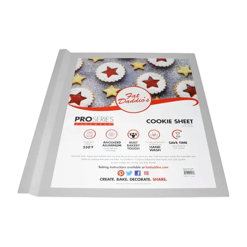 Vista 2 de Fat Daddio's Bandeja para galletas de aluminio anodizado, 14 x 17 pulgadas