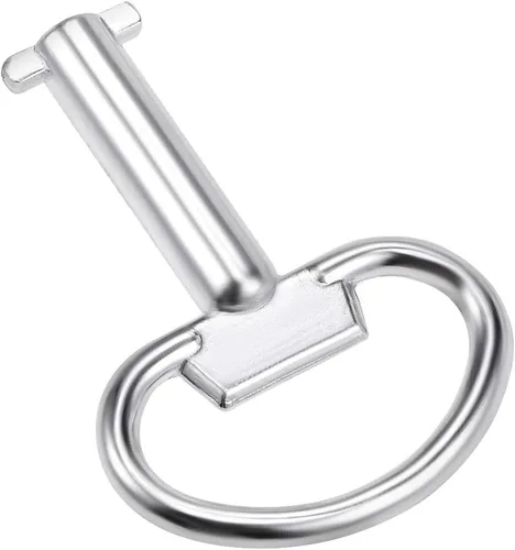 Vista 2 de uxcell Llave eléctrica del gabinete 0.197 in agujero de aleación de zinc medidor de agua caja de seguridad 2.126x1.575 in 5pcs