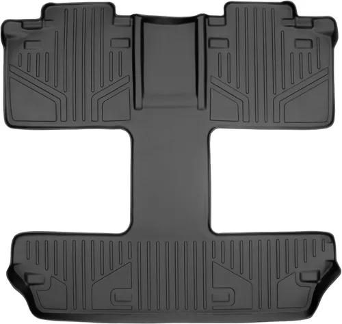 Vista 10 de MAXLINER - Juego de tapetes de piso de ajuste personalizado de 3 filas para Toyota Sienna 2011-2012