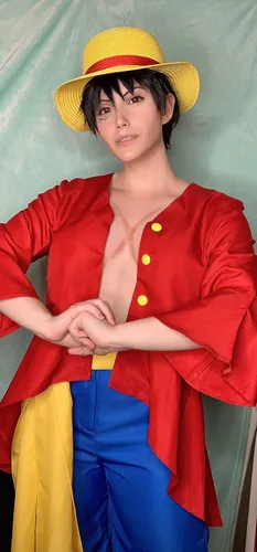 Vista 7 de DAZCOS Disfraz de anime de mono D Luffy rojo para adultos de EE UU Rojo
