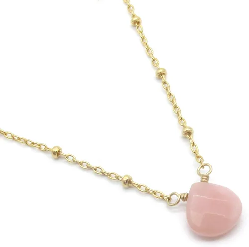 Vista 38 de Collar con colgante de piedra natal con piedra preciosa genuina, relleno de oro de 14 quilates, 18 pulgadas