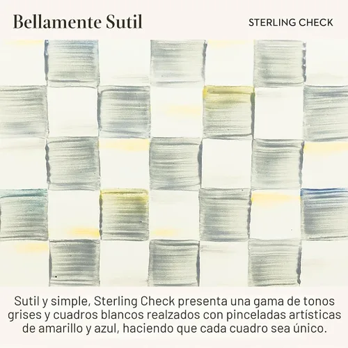 Vista 3 de MACKENZIE-CHILDS - Hervidor de té, 2 cuartos de galón, gris y blanco Diseño pintado a mano, hecho de acero esmaltado con mango de madera, ideal