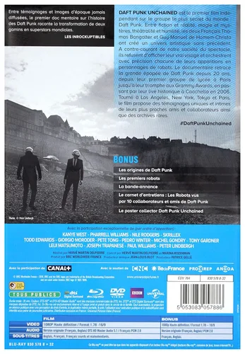 Vista 3 de Daft Punk Unchained (2015) (Steelbook Edition) (Blu-Ray & DVD Combo) Blu-Ray, Reg.ABC Import - France
