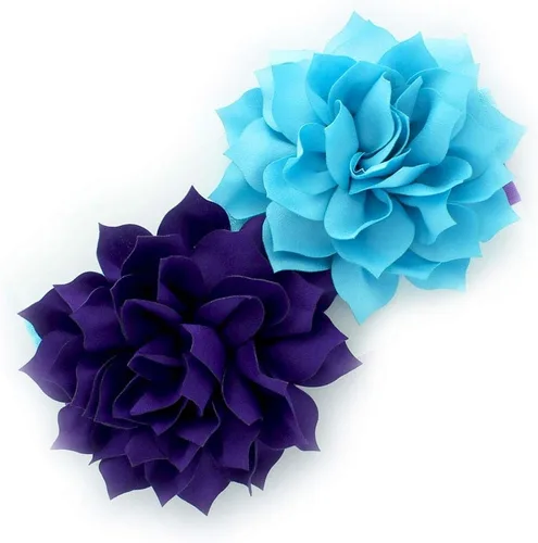 Vista 23 de Diademas de flores de pétalos para bebés y niñas, par elástico para niños pequeños