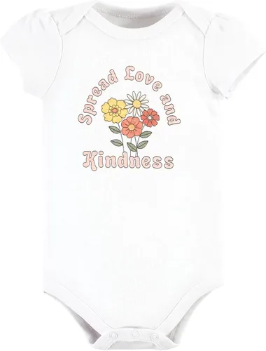 Vista 265 de Hudson Baby baby-girls Cotton Bodysuits 3-pack