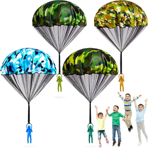 Vista 11 de Yeeeasy Juguetes de paracaídas sin enredos para niños, juego de vuelo al