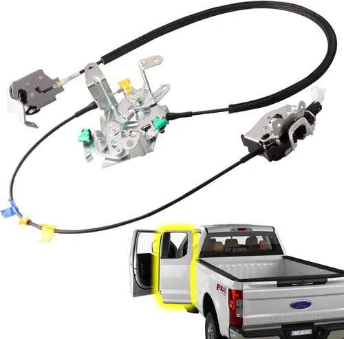 Vista 16 de Pestillo de puerta con conjunto de cable compatible para Ford F-150 de cabina extendida 2004-2008 Reemplazo de puerta trasera derecha 6L3Z18264A00B
