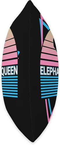 Vista 2 de Elephant Lover Gifts Elephant Queen - Almohada retro, 16 x 16 pulgadas, multicolor