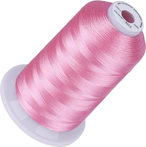 Vista 29 de Simthread 5500 yardas de hilo de bordar, 5000M de alto rendimiento 40WT 100% hilo de poliéster – 170+ colores vívidos, clasificado de alta velocidad