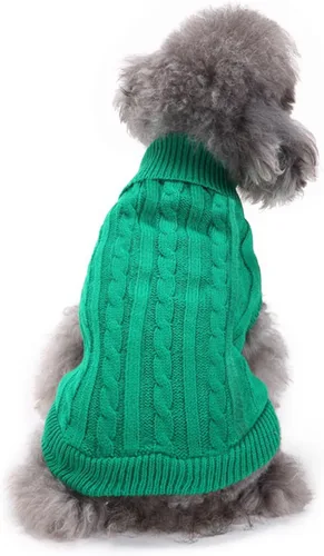 Vista 22 de CHBORCHICEN Suéteres de punto para perros pequeños, sudadera cálida para mascotas gatos, ropa de invierno, suéter de gatito y cachorro