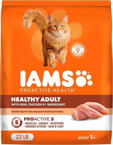 Vista 11 de IAMS Proactive Health Healthy Adult Dry Cat Food, Chicken, 3.5 lb Recomendado por veterinarios, ingrediente de pollo real #1, proteína de pollo
