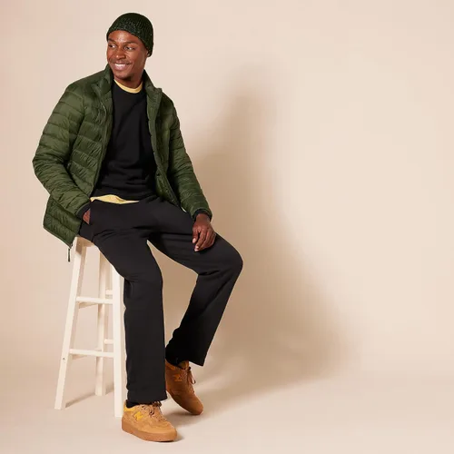 Vista 5 de Tienda Essentials - Sudadera de vellón con cuello redondo para hombre (disponible en tallas para grandes y altos)