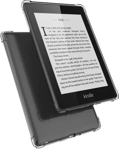 Vista 6 de Funda transparente para Kindle Paperwhite de 5ª/6ª/7ª generación de lector electrónico (versión 2012-2017, modelo EY21 y DP75SDI) – Carcasa trasera